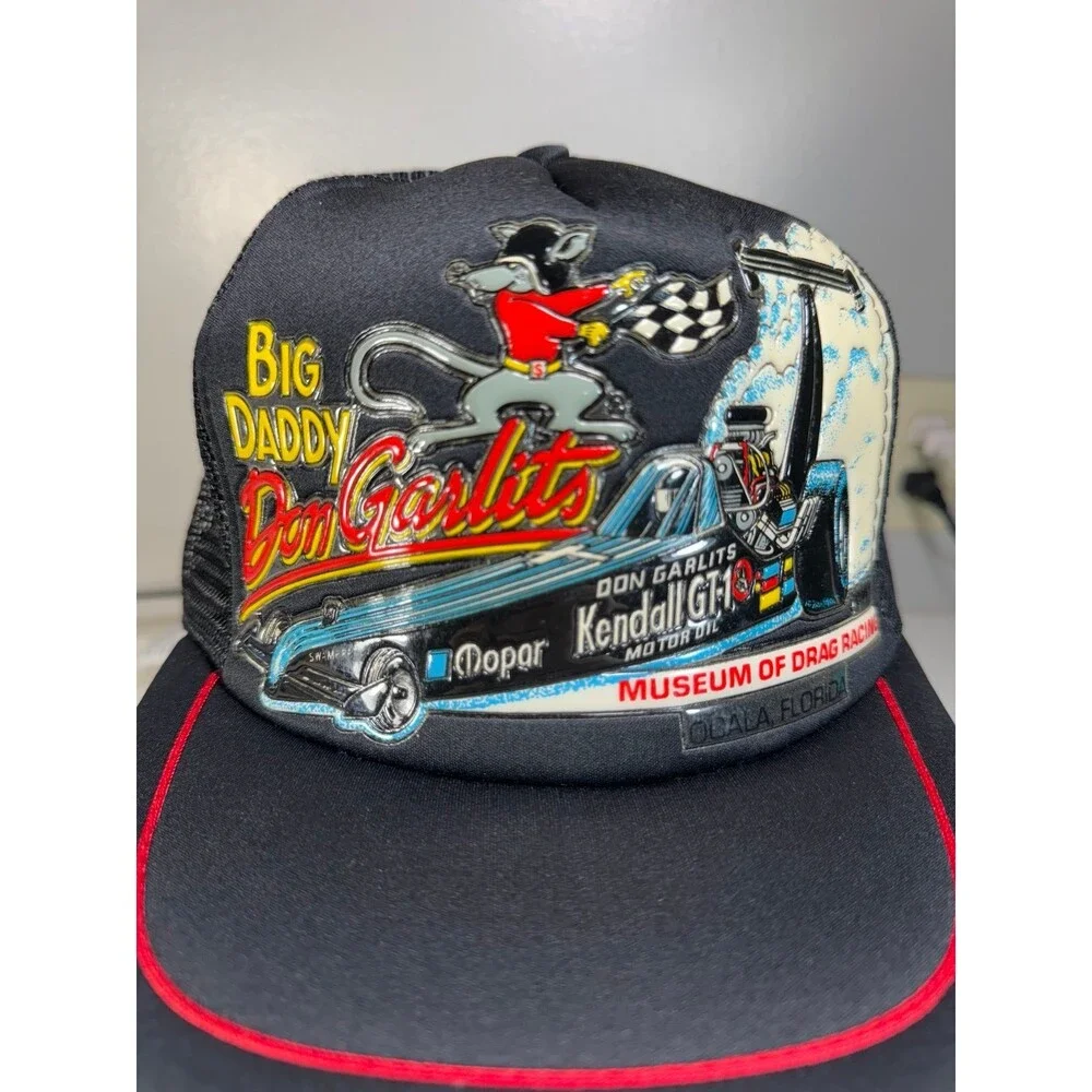 Vintage Big‎ Daddy Don Garlits 1988 Museum Of Drag Racing Trucker Hat Snapback